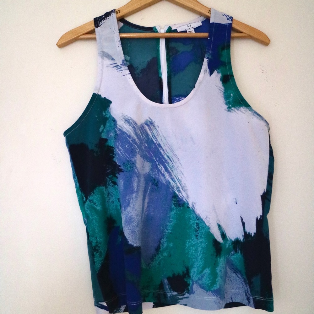 Halston Watercolour Tank Top/Shell